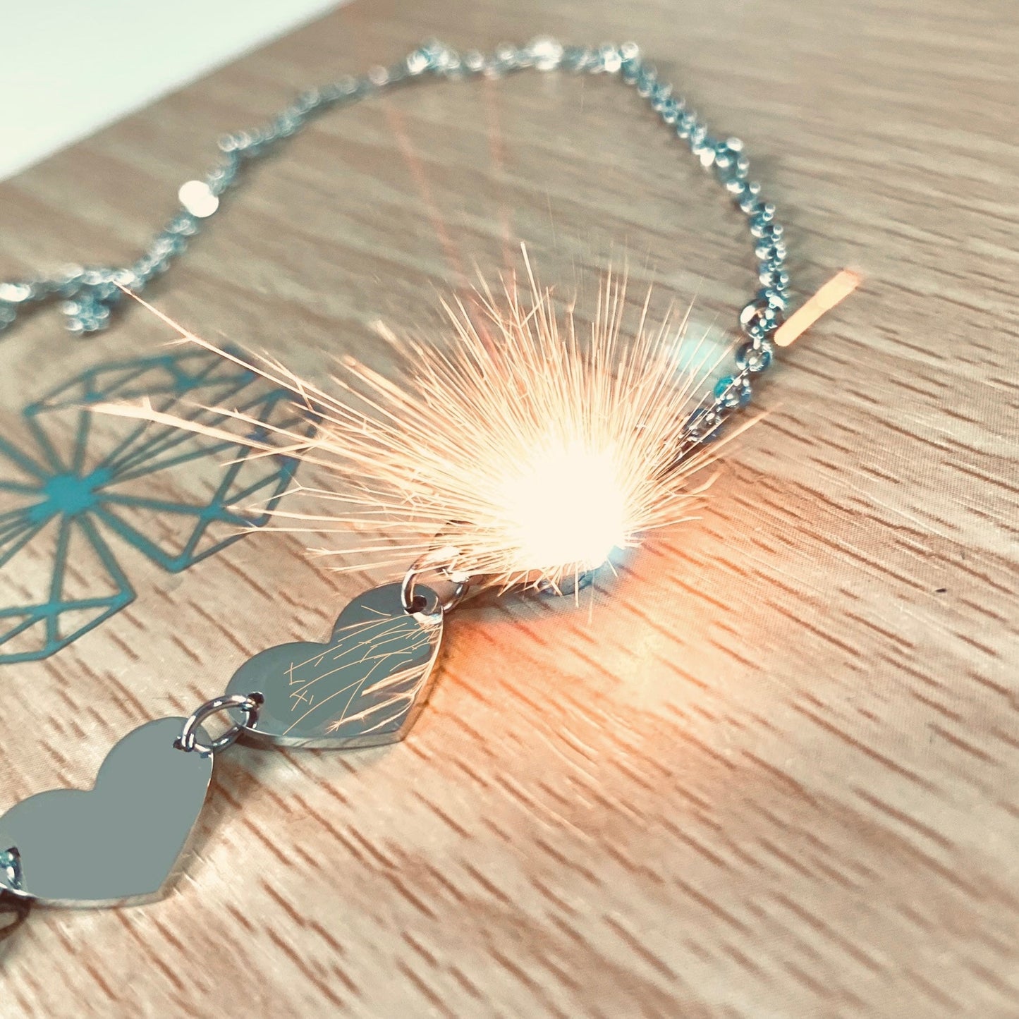 Bracciale Lettera Incisa su Cuore Incisione