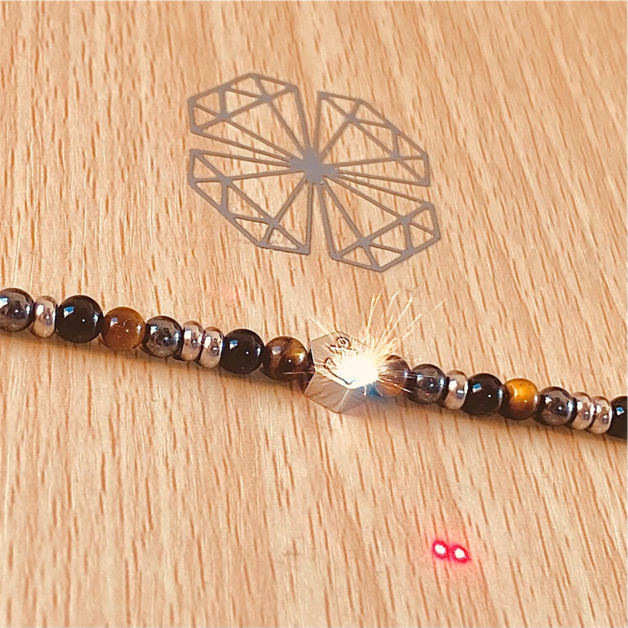 Bracciale Max con Esagono Incisione