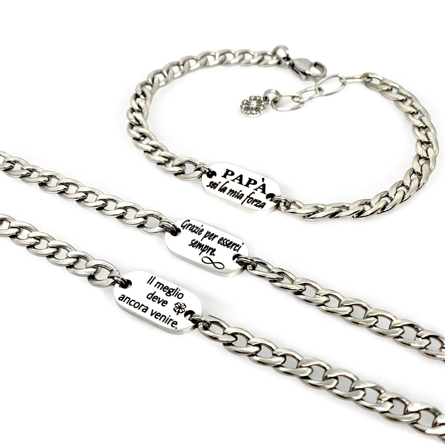 Bracciale Targa Uomo Frase Personalizzata