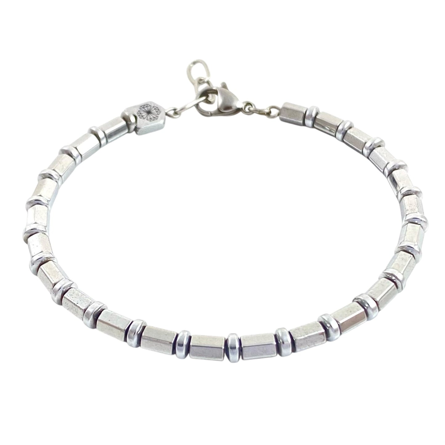 Bracciale con Pietre di Ematite Chiara