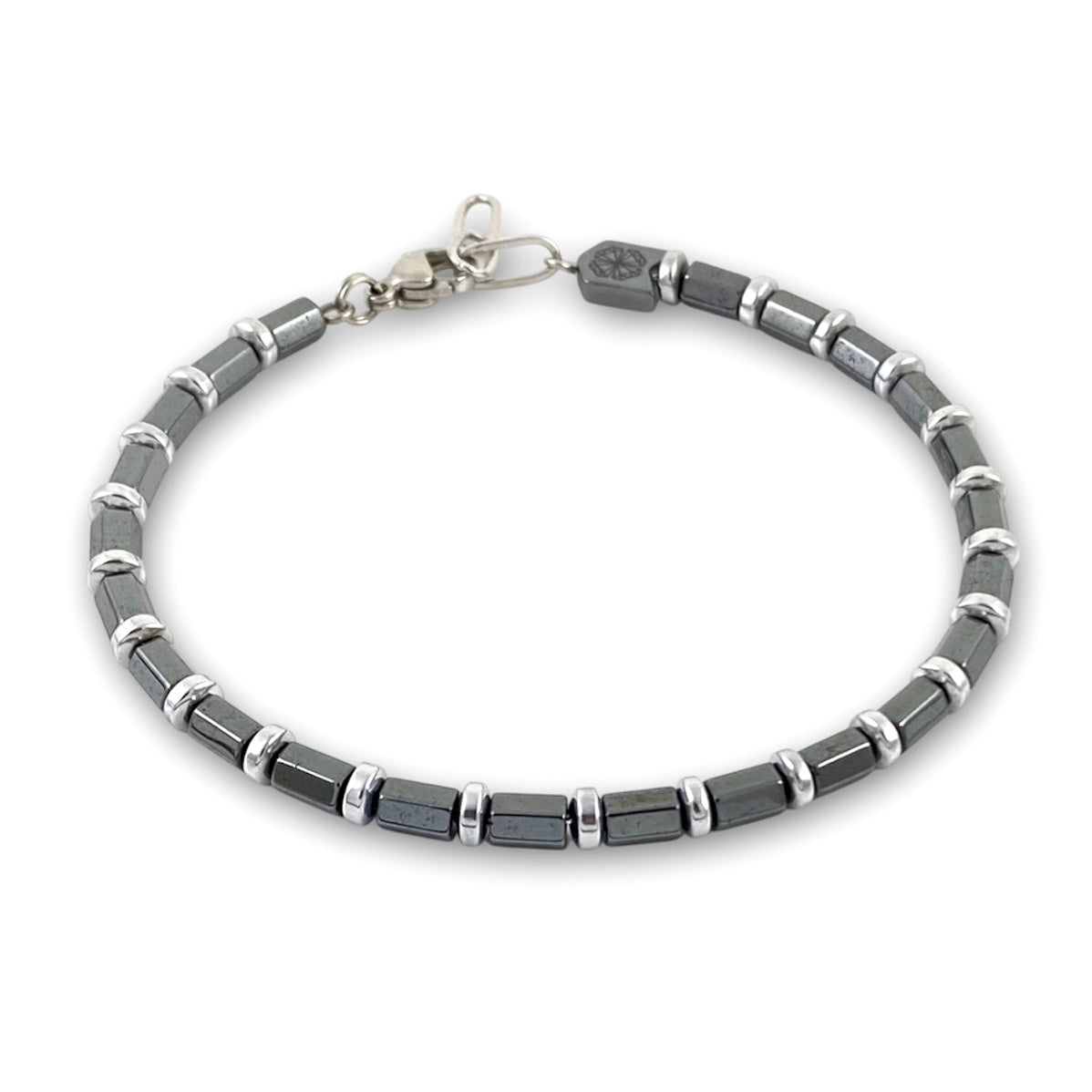 Bracciale con Pietre di Ematite Oscura