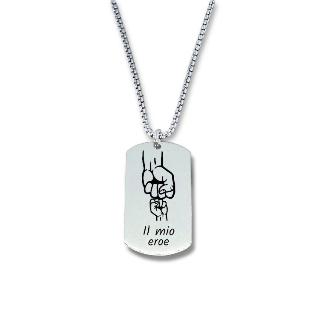 Collana Papa Il Mio Eroe Pugno