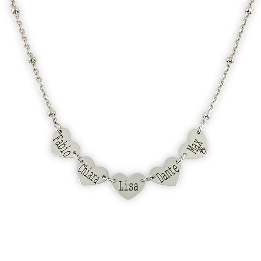 Collana Famiglia Nomi Incisi