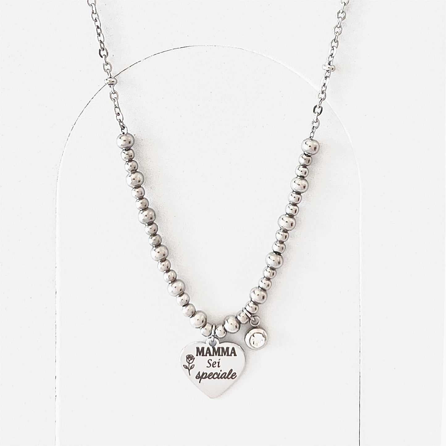 Collana Festa della Mamma - Ciondolo Cuore Personalizzato