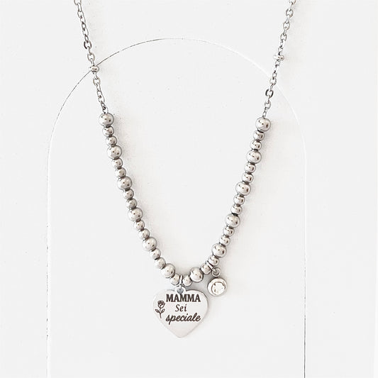 Collana Festa della Mamma - Ciondolo Cuore Personalizzato