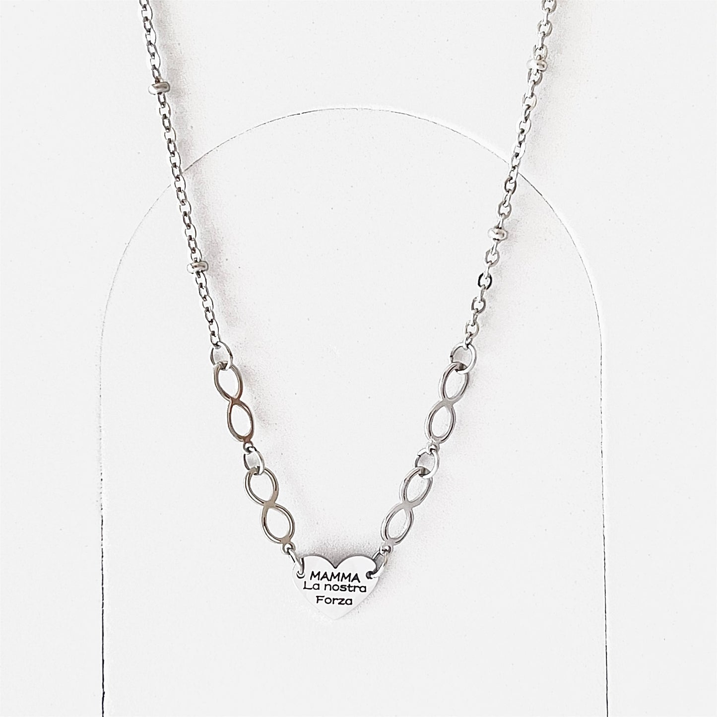 Collana Festa della Mamma - Cuore con Incisione