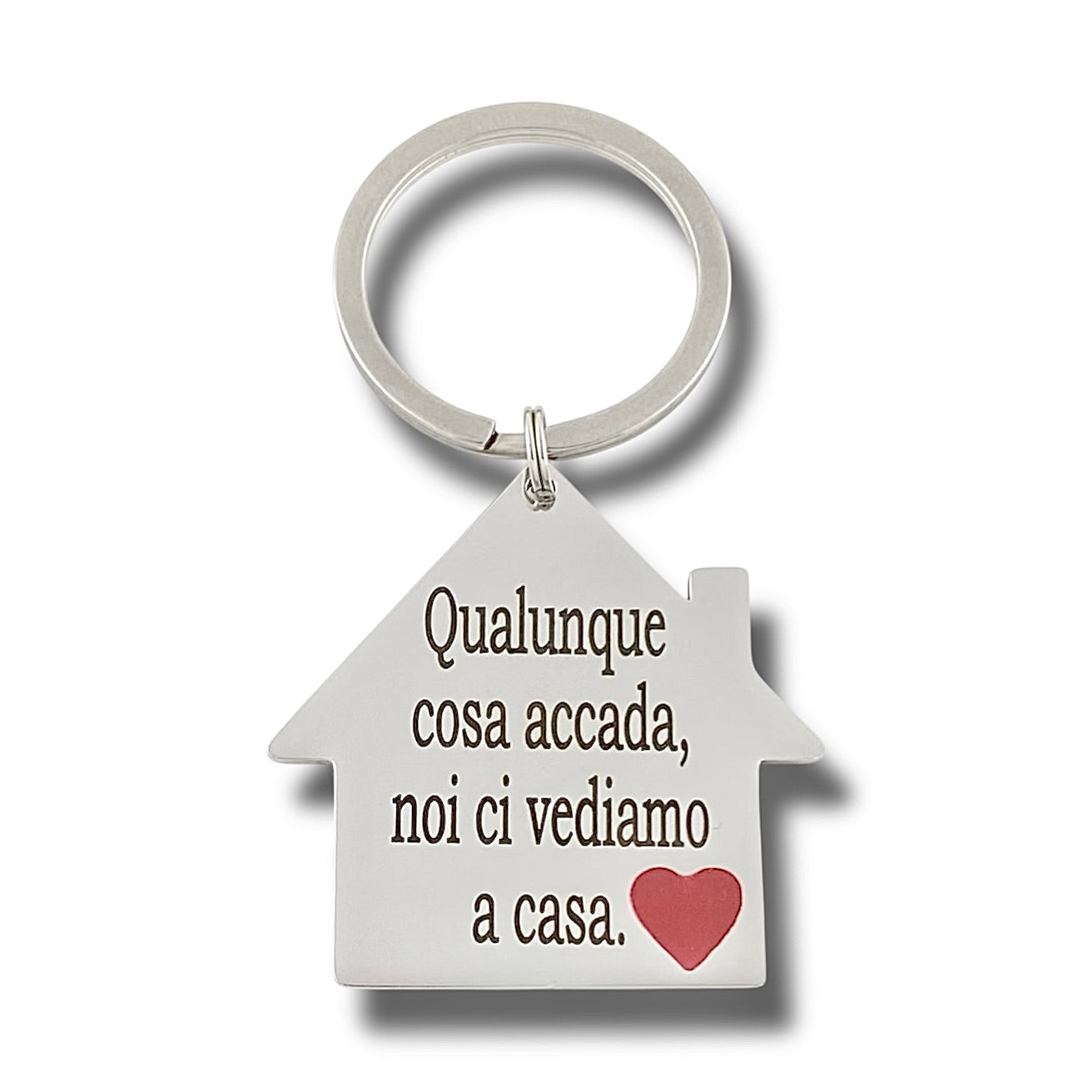 Portachiave Casa con Frase Incisa