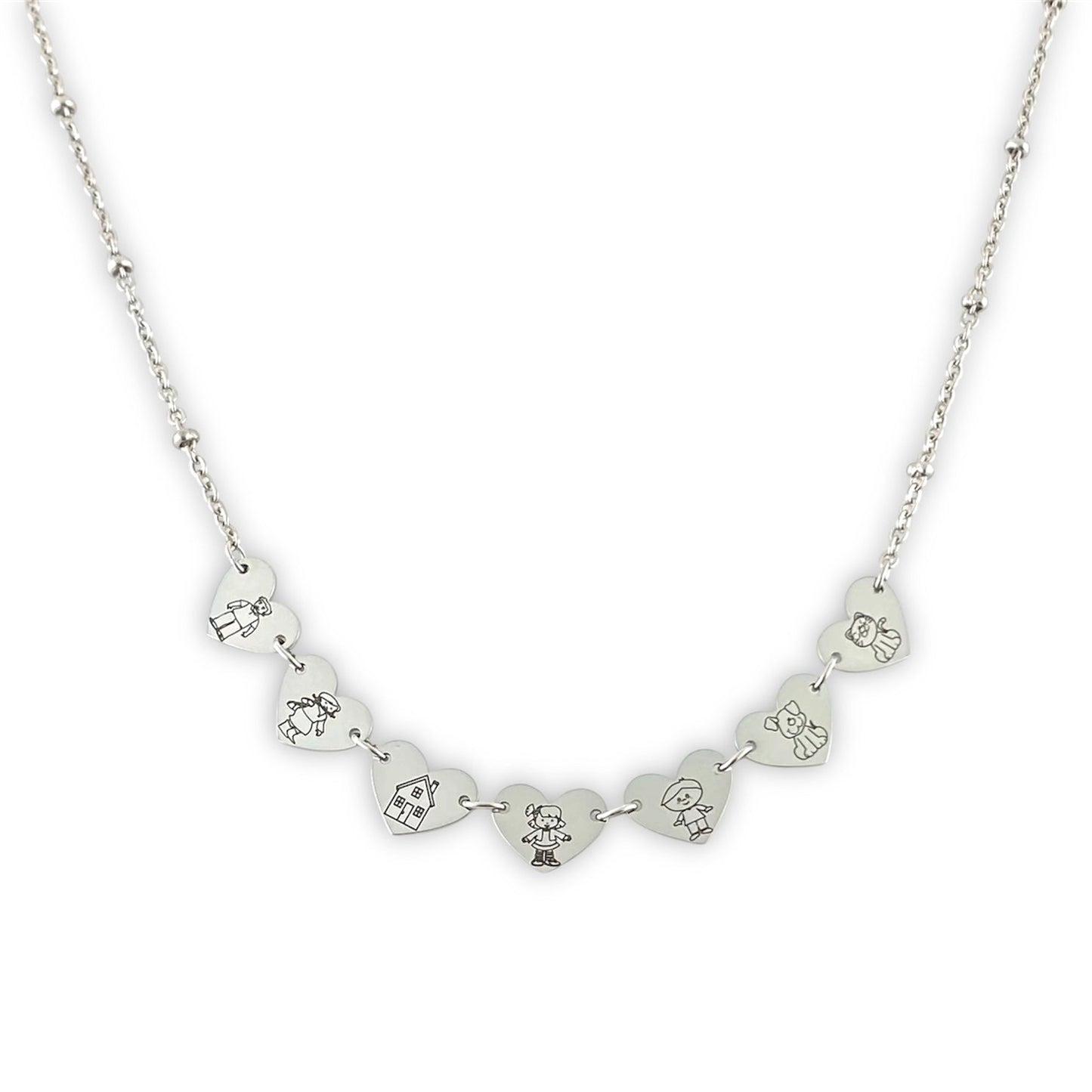 Collana Famiglia Disegno Inciso