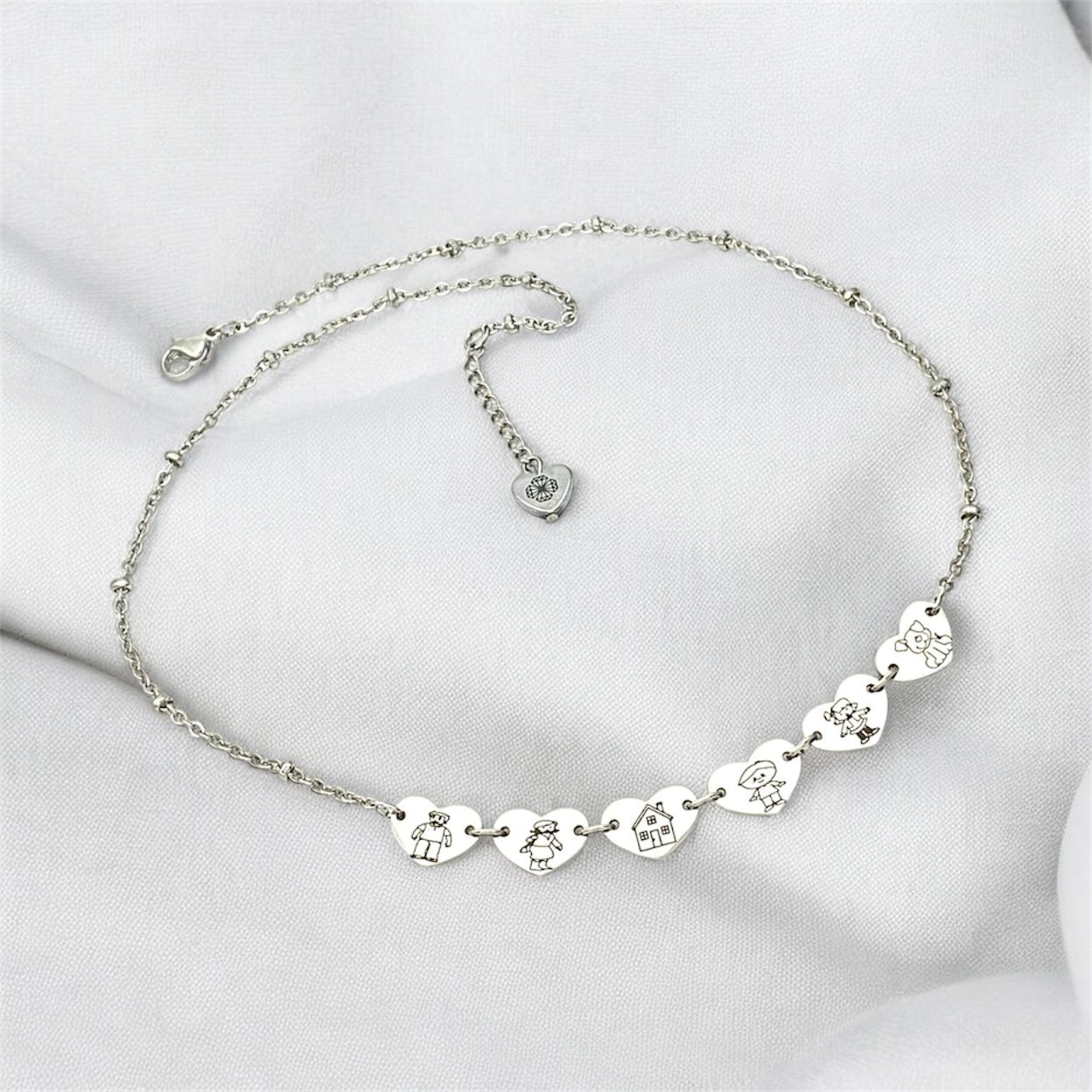 Collana Famiglia Disegno Inciso