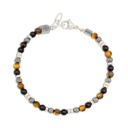 Bracciale in Pietre Dure Ematite Uomo