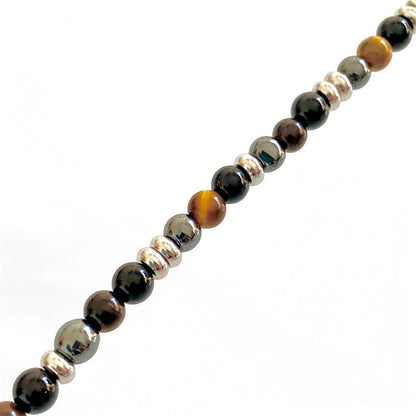 Bracciale Max in Pietre Dure Ematite Uomo