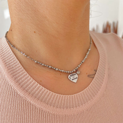 Collana Festa della Mamma - Ciondolo Cuore Personalizzato
