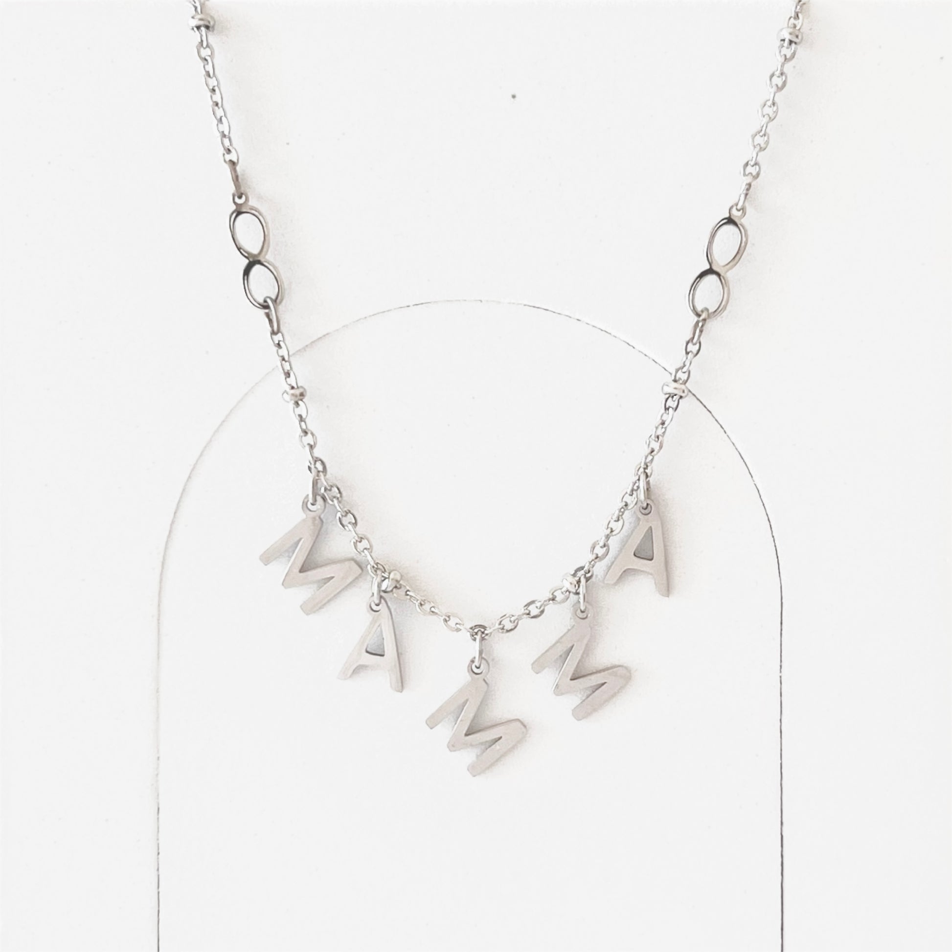 Collana Mamma Con Ciondolo E Scatola Regalo | Acciaio Inox | Regalo Originale Per Festa Della Mamma, Compleanno