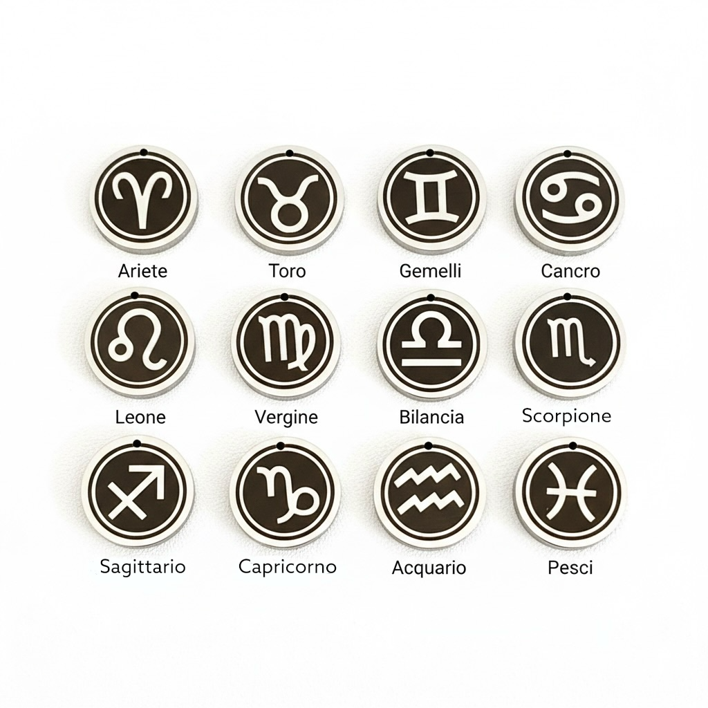 Collana Uomo Segni Zodiacali
